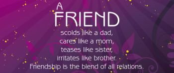 Friendship more valuable than money