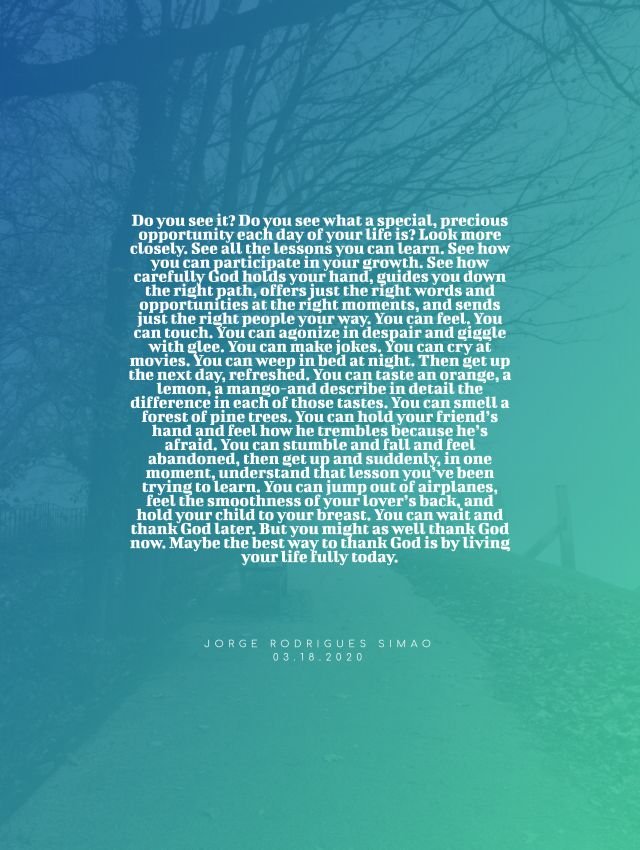 It’s an opportunity