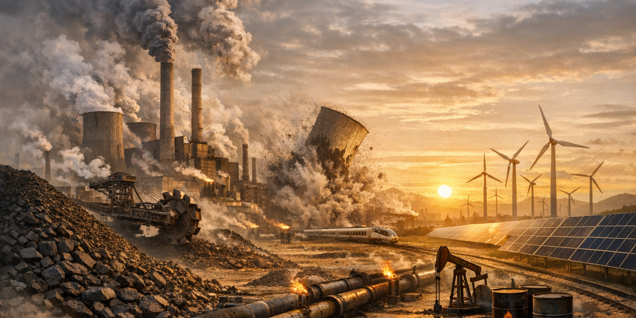 Redução rápida do carvão e dos combustíveis fósseis não abatidos em 2026