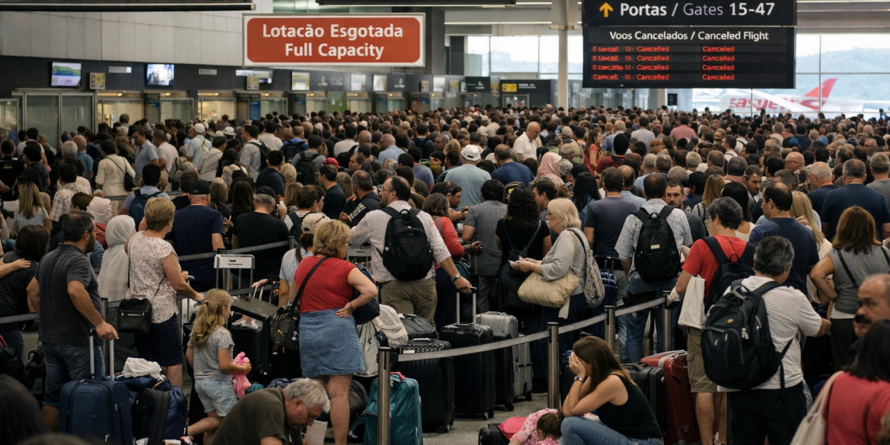 O Caos das Chegadas e Partidas no Aeroporto de Lisboa: Uma Coreografia de Ineficiência Nacional