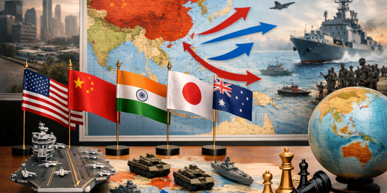 Transformações Geopolíticas na Ásia Indo‑Pacífica entre 2020 e 2026